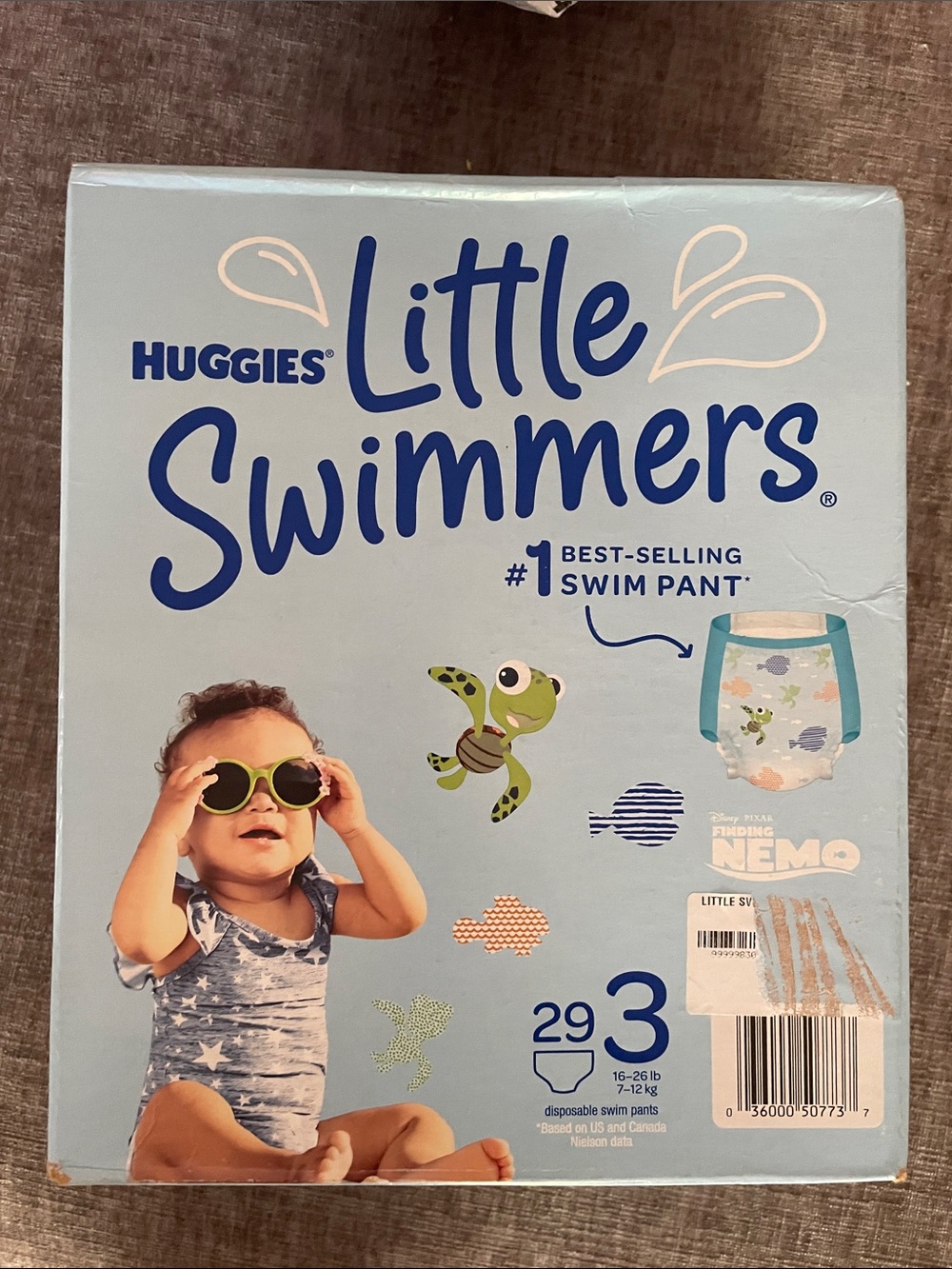 Little Swimmers Blue Swim Pants - Size 3